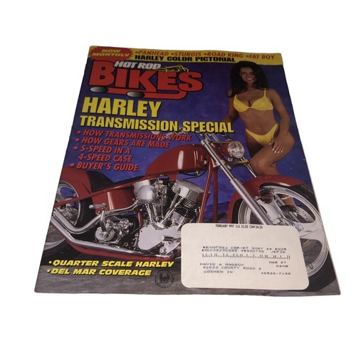 Hot Rod Bikes February 1997 Issue “Harley Transmission Special” - $6.80