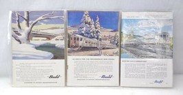 4 Budd RDC Train Ads From 1950-1955 - $19.80