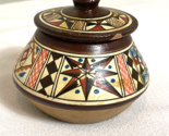 Small Artisan Made Pottery Pot with Lid Cusco Peru - $14.24