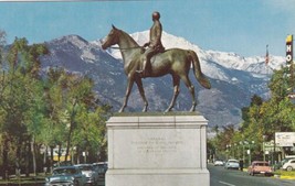 Colorado Springs CO General William Jackson Palmer Monument Postcard C46 - $2.99