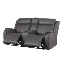 Alexent Leather Loveseat Recliner Power Lift Reclining Sofa w Cupholder ... - £863.06 GBP