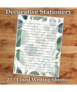 Eucalyptus Designs - 25 Sheets Decorative Paper Letter Writing Stationer... - $19.20