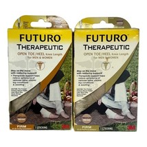 Futuro Stocking  M Therapeutic Open Toe Closed Heel Knee Length Beige 2 ... - $16.28