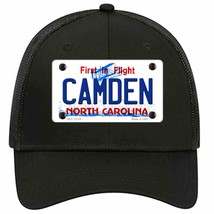 Camden North Carolina State Novelty Black Mesh License Plate Hat - £22.74 GBP