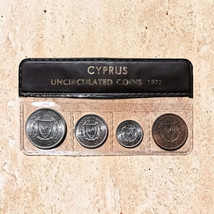 Cyprus 1977 4 Coins Set 5 25 50 100 Mils UNC in Wallet 03722 - £21.57 GBP