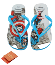 Havaianas Captain America Flip Flops Thong Sandals Men&#39;s 11/12 - $34.64