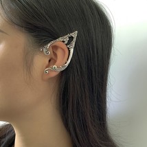 Gothic Punk Elven Cuff Earring For Women Hip Hop Vintage Elf Ear Clip Earrings H - £9.25 GBP