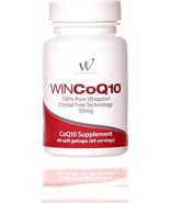 Win CoQ10 Pure Ubiquinol 50 Milligram (60 Count/Servings) Exp 05/26 - £17.83 GBP