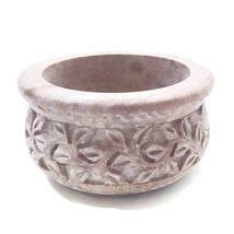 Soapstone Decorative Smudging Bowl Pot Incense Sage Resin Burner 2.5&quot; Tall Gift - £26.28 GBP