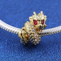 2024 Release Chinese Zodiac 14k Gold-Plated Chinese Year of the Dragon Charm - £13.53 GBP