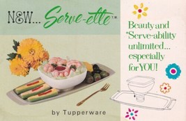 New Serve-ette by Tupperware Advertising Postcard C12 - £2.34 GBP