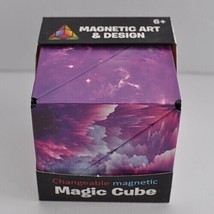 Challenge your brain  - Purple Magnetic Cube -Changeable Magnetic magic ... - £11.06 GBP