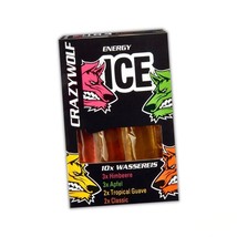 CRAZY WOLF Energy Drink Freezer Ice Pops -Made in ITALY- 10 pops- FREE S... - $15.83