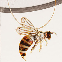 Smithsonian Baltic Amber Honeybee Necklace Sterling Silver on 18&quot; Chain (JT5) - £178.41 GBP