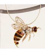 Smithsonian Baltic Amber Honeybee Necklace Sterling Silver on 18&quot; Chain ... - €86,21 EUR