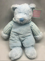 Russ Baby Rattle Pals 12&quot; plush &amp; velour blue bear rattle toy teddy bear... - £39.46 GBP