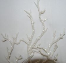 Gerson Company 2361310 White Glittery Branch Birds Nest Holiday Decoration image 4