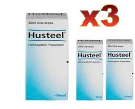 3 PACK Heel Husteel For dry cough and spastic bronchitis 30 ml - £34.36 GBP