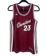 Adidas Women&#39;s Lebron James #23 Cleveland Cavaliers Player Jersey Maroon... - £11.91 GBP