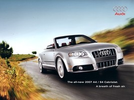 2007 Audi A4 S4 CABRIOLET brochure catalog US 07 2.0T 3.2 - $10.00