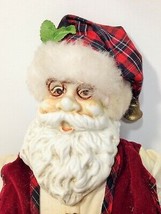 Santa Claus Doll Ceramic Face 1994 Four Star International 14&quot; Cloth Body  - £47.95 GBP