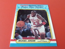 1988 / 89 Michael Jordan Fleer Super Star Sticker # 7 Mint !! - £579.52 GBP