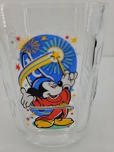 McDonald&#39;s White Mickey Mouse Disney World 4 In Tall Juice Glass - £13.18 GBP