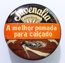 Juvenalia Brown #2 ✱ Vtg Grease Tin Can Shoe Polish Portugal 60´s Empty - £15.97 GBP