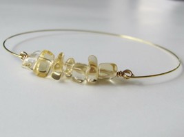 Citrine Bracelet Citrine Jewelry Gemstone Bracelet Yellow Bracelet Natural Stone - £12.78 GBP