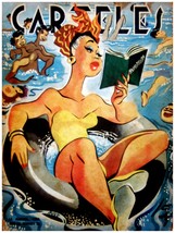 Wall Quality Decoration 18x24 Poster.Room art.Woman reading in the Beach.6810 - £22.35 GBP