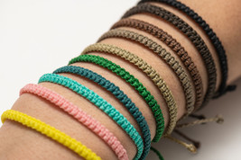 Square Knot Macrame Bracelet Men, Friendship Handmade Woven Bracelets fo... - $12.87+