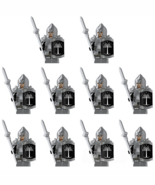 10pcs The Lord of the Rings Soldiers of Gondor Spear Armor Infantry Mini... - $30.65 CAD