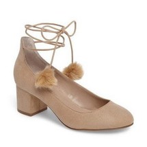 Charles by Charles David Libby Pom Pom Pumps - Nude,Size 6 1/2 - £17.41 GBP