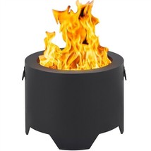 23.5In Smokeless Fire Pit Outdoor Firepit Set W/ Silicone Fire Pit Mat F... - $188.99