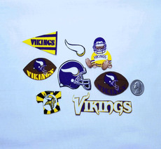Minnesota Vikings Vtg Mix NFL, Fabric Iron On Appliques,4 Sets To Choose From - $9.99