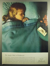 1960 Fieldcrest Crown Jewel Blanket Ad - The magic that is Fieldcrest - £11.84 GBP