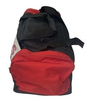 Adidas Red Black Duffel Bag Gym Travel Sports Carry On Shoulder Strap image 3