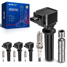 Set of 4 Ignition Coil Pack Spark Plugs for Ford Fusion Escape C-Max Tra... - $54.45