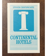 1962-95 ACQUIRE Game Parts Original 1976 Continental Hotels Stock Certif... - $1.94 CAD
