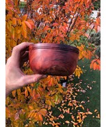 Wooden Bowl  Handmade Turned From re claimed RedGum Timber . Great Gift - $147.90