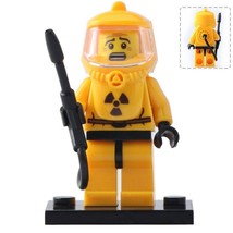 Nuclear Biohazard Yellow Suit Figure For Custom Minifigures Building Toy - £2.28 GBP