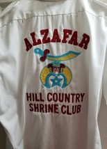 Shriners Alzafar Hill Country Short Sleeve Button Up Shirt XL  (rc1) - £19.73 GBP