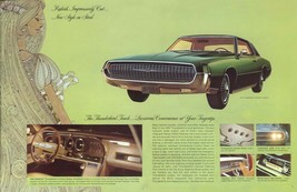 1967 Ford Thunderbird Brochure Green, 24 x 36 Inch Poster, - £16.39 GBP