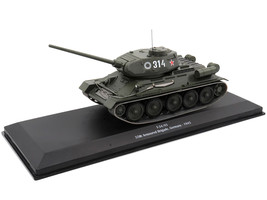 T-34-85 Tank #314 &quot;USSR 55th Armoured Brigade Germany 1945&quot; 1/43 Diecast Model b - £50.35 GBP