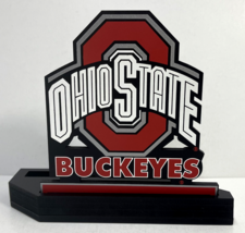 OHIO STATE BUCKEYES LICENSED SHELIA NCAA FOOTBALL WOOD PLAQUE/SIGN - £19.74 GBP