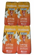 Lot of 4 Packs Skintimate Vanilla Sugar Scent Disposable Razors 4 Each(1... - $23.99