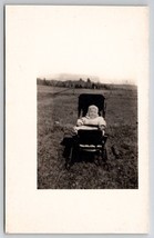 RPPC Starting them Young Introducing Baby to The Farm Field Postcard I21 - £5.46 GBP