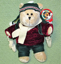 Starbucks Holiday Bearista + Tag Plush Teddy 2005 Stuffed Animal Mitts Scarf + - £8.63 GBP