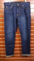 NEW Men&#39;s Abercrombie &amp; Fitch Skinny Selvedge Jean Dark Wash A&amp;F  33 x 32  $98 - £55.34 GBP