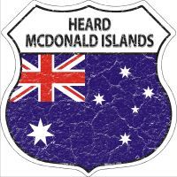 Primary image for Heard Mcdonald Island Highway Shield Novelty Metal Magnet HSM-273